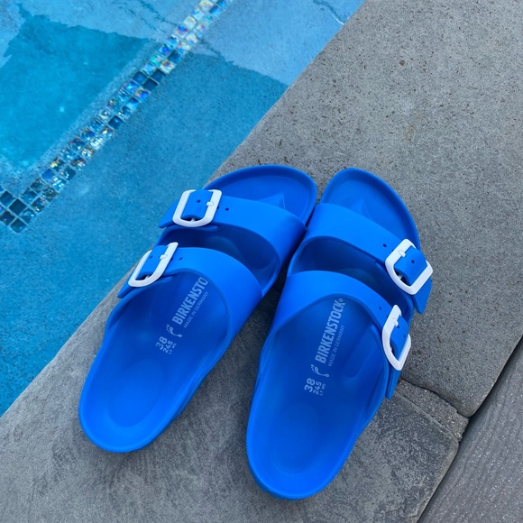 royal blue birkenstocks